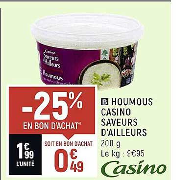 houmous casino saveurs d'ailleurs