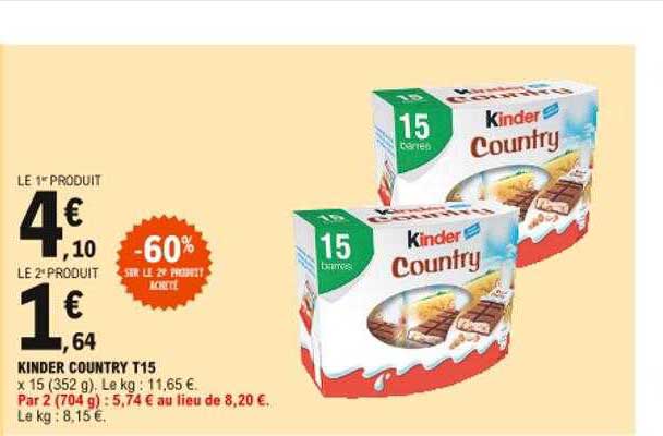 kinder country t15