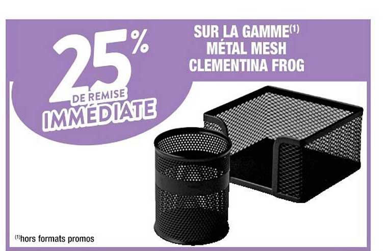 la gamme métal mesh clementina frog