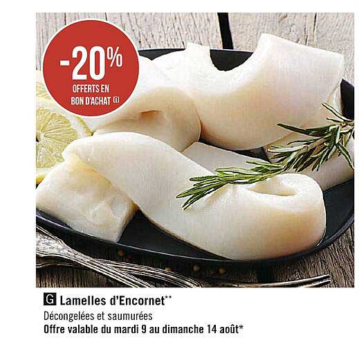 lamelles d'encornet
