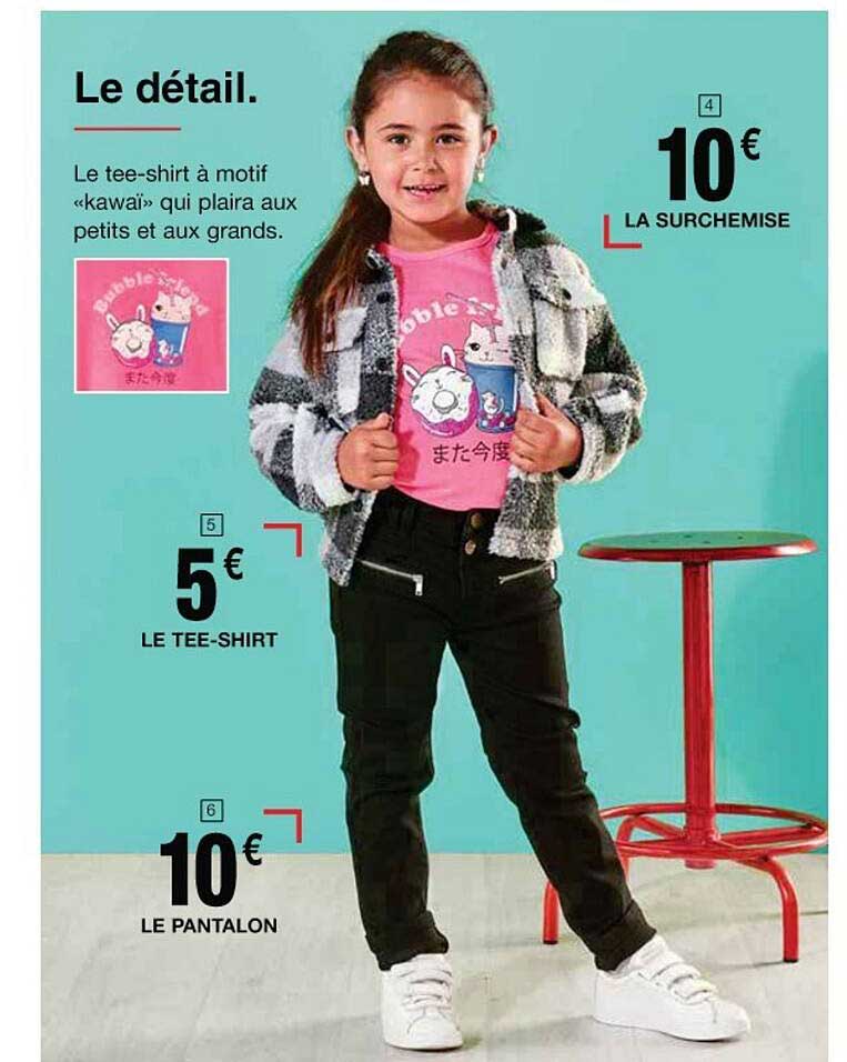 le tee-shirt, le pantalon