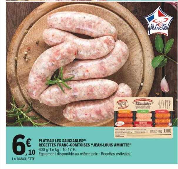 plateau les sauciables recettes franc-comptoises "jean-louis amiotte"