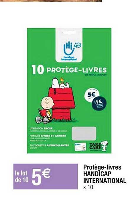 protège-livres handicap international