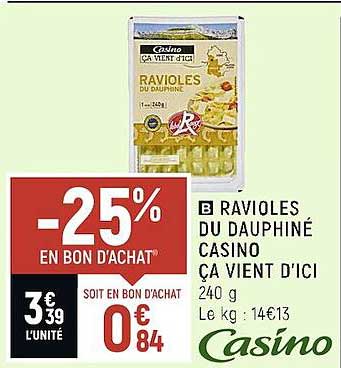 ravioles du dauphiné casino ça vient d'ici