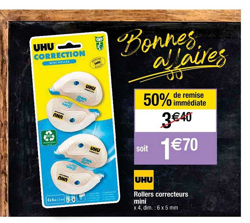 rollers correcteurs min uhu
