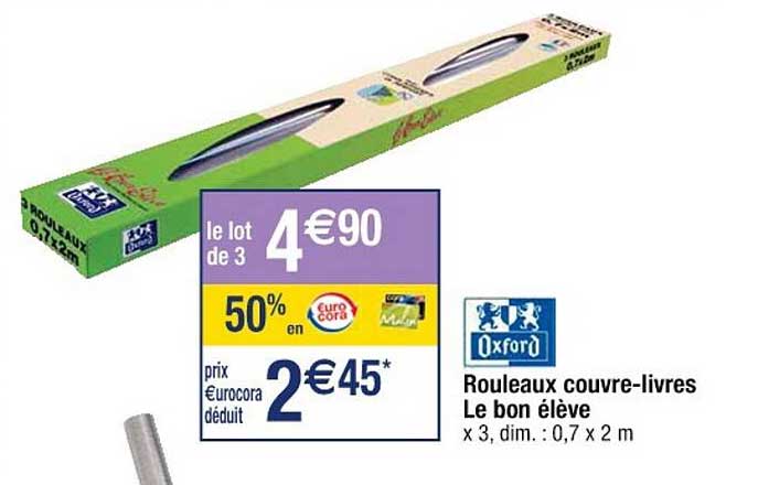 rouleaux couvre-livres le bon élève oxford