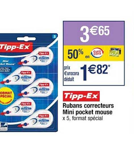 rubans correcteurs mini pocket mouse tipp-ex
