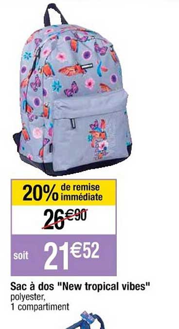 sac à dos "new tropical vibes"