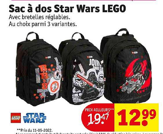 sac à dos star wars lego