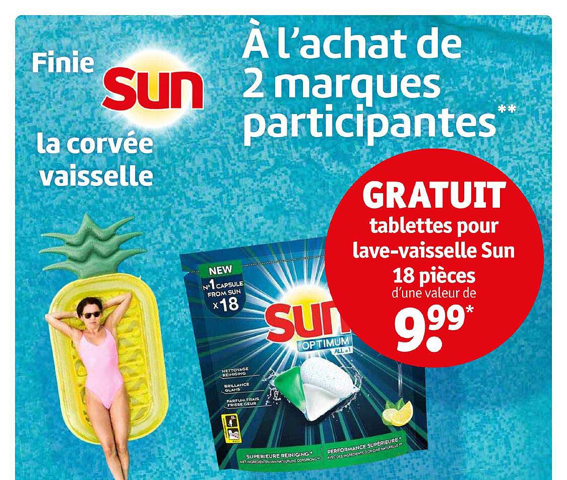 tablettes pour lave-vaisselle sun 18 pièces
