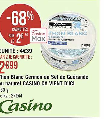 thon blanc germon au sel de guérande au naturel casino ça vient d'ici