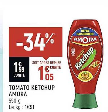 tomato ketchup amora