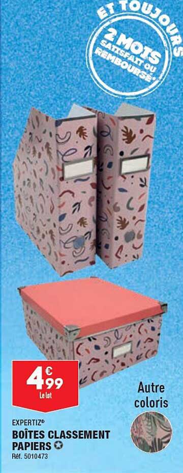Boîtes Classement Papiers Expertiz