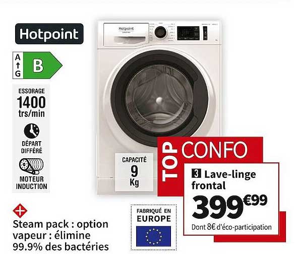 lave-linge frotnal hotpoint
