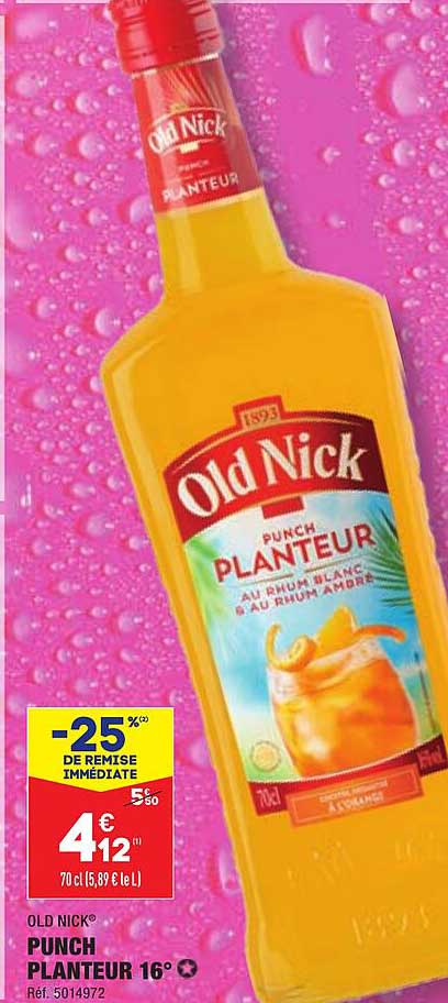 punch planteur 16° old nick