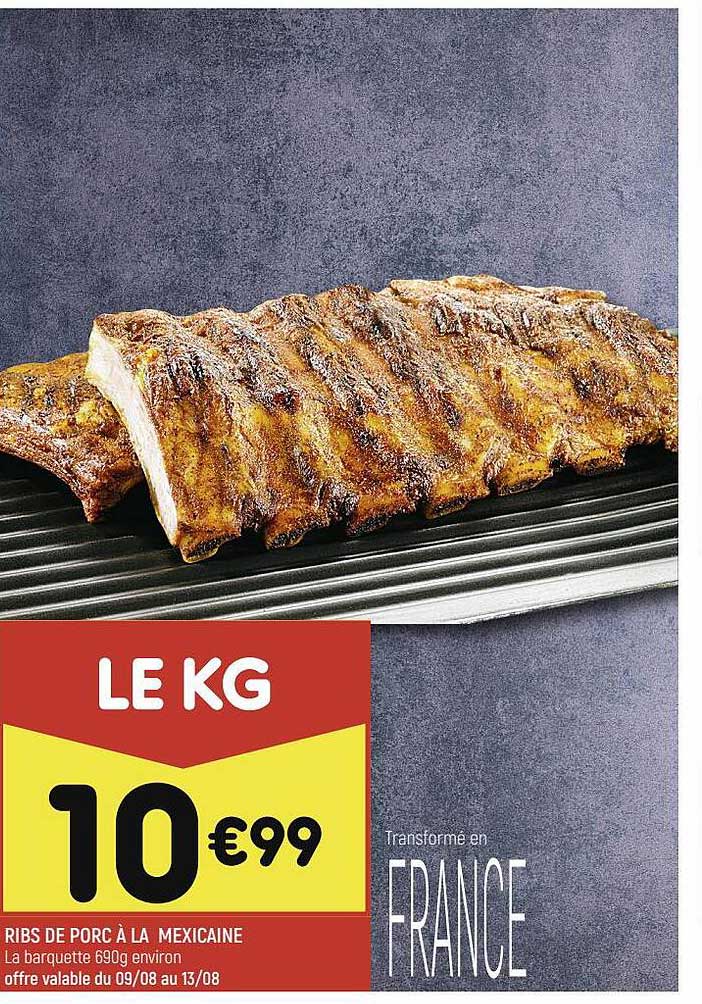 Ribs De Porc à La Mexicaine