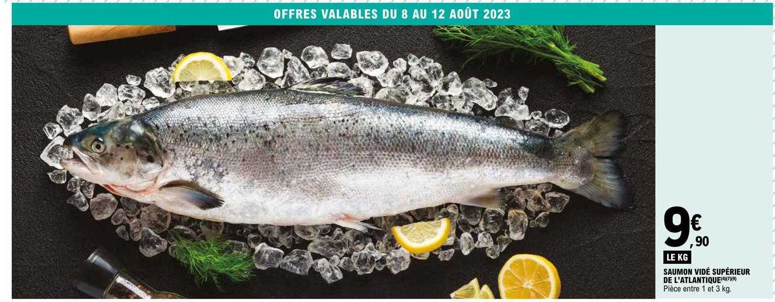 saumon vidé supérieur de l'atlantique