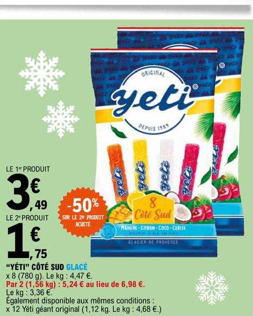 "yéti" Côté Sud Glacé