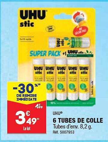 6 Tubes De Colle Uhu