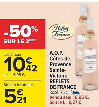 a.o.p. côtes-de-Provence sainte-victoire reflets de france