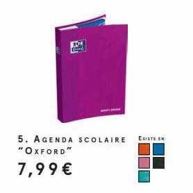 Agenda Scolaire "oxford"