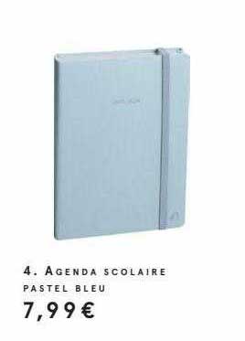 Agenda Scolaire Pastel Bleu