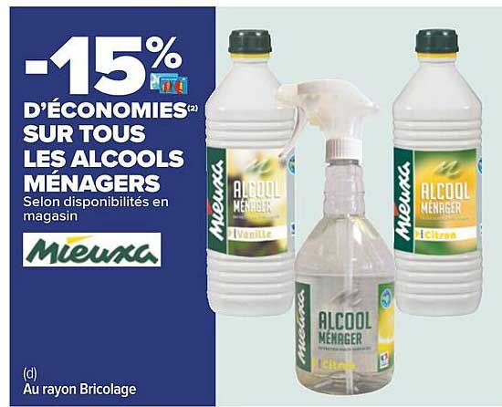 alcools ménagers mieuxa