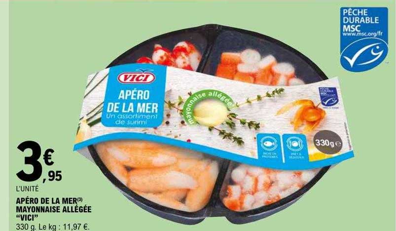 Apéro De La Mer Mayonnaise Allégée "vici"