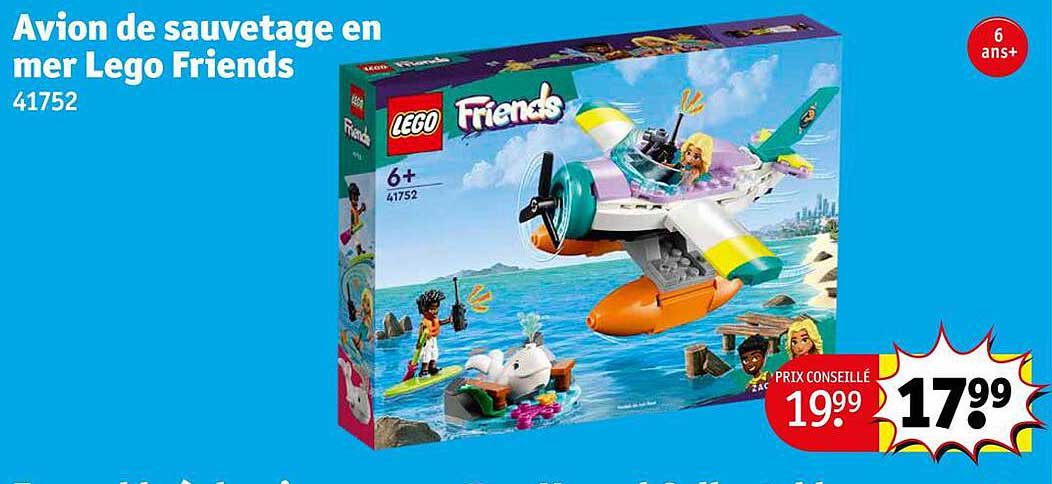 avion de sauvetage en mer lego friends
