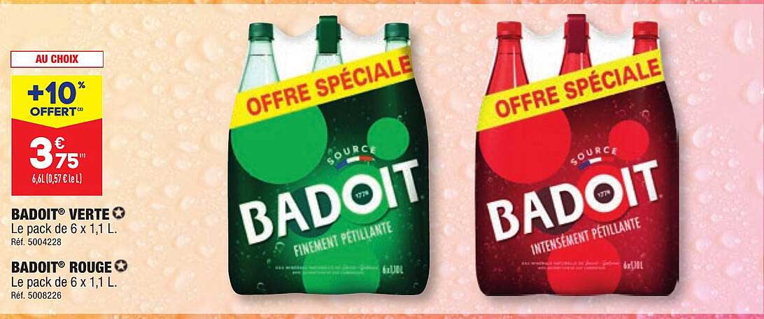 Badoit Verte, Badoit Rouge