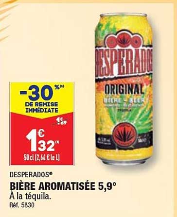 bière aromatisée 5,9° desperados