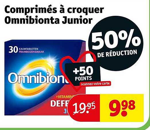 comprimés à croquer omnibionta junior