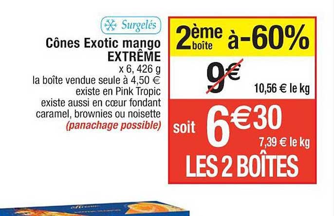 Cônes Exotic Mango Extrême