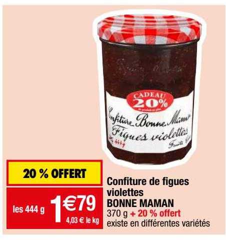 confiture de figues violettes bonne maman