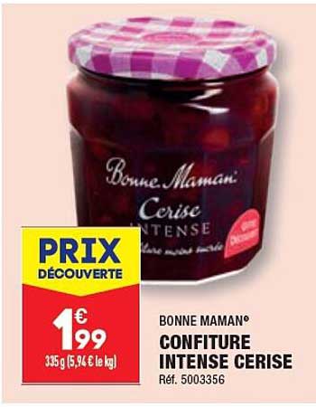 confiture intense cerise bonne maman