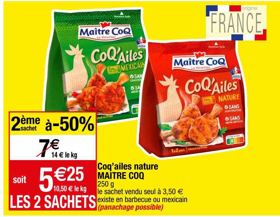 Coq'ailes Nature Maître Coq