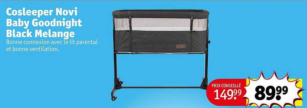 cosleeper novi baby goodnight black mélange