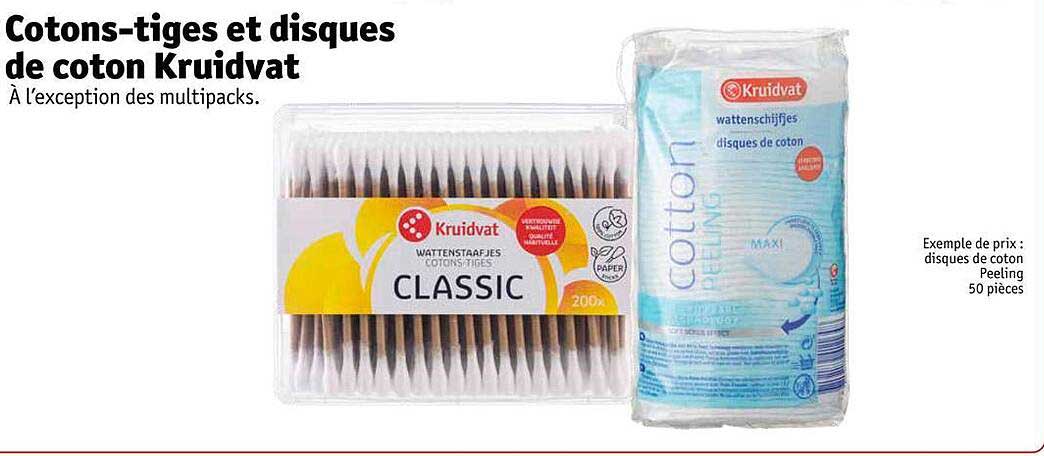 Cotons-tiges Et Disques De Coton Kruidvat