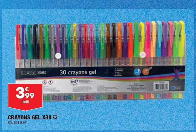 crayons gel x30