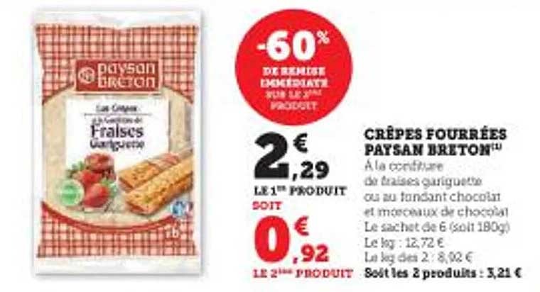 crêpes fourrées paysan breton