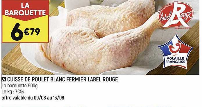 Cuisse De Poulet Blanc Fermier Label Rouge