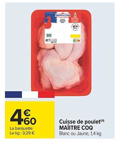 cuisse de poulet maître coq