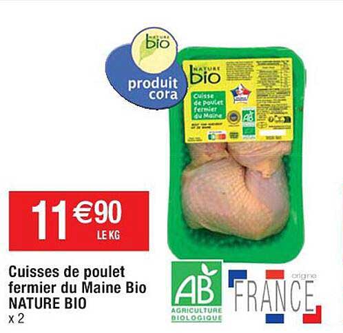 Cuisses De Poulet Fermier Du Maine Bio Nature Bio