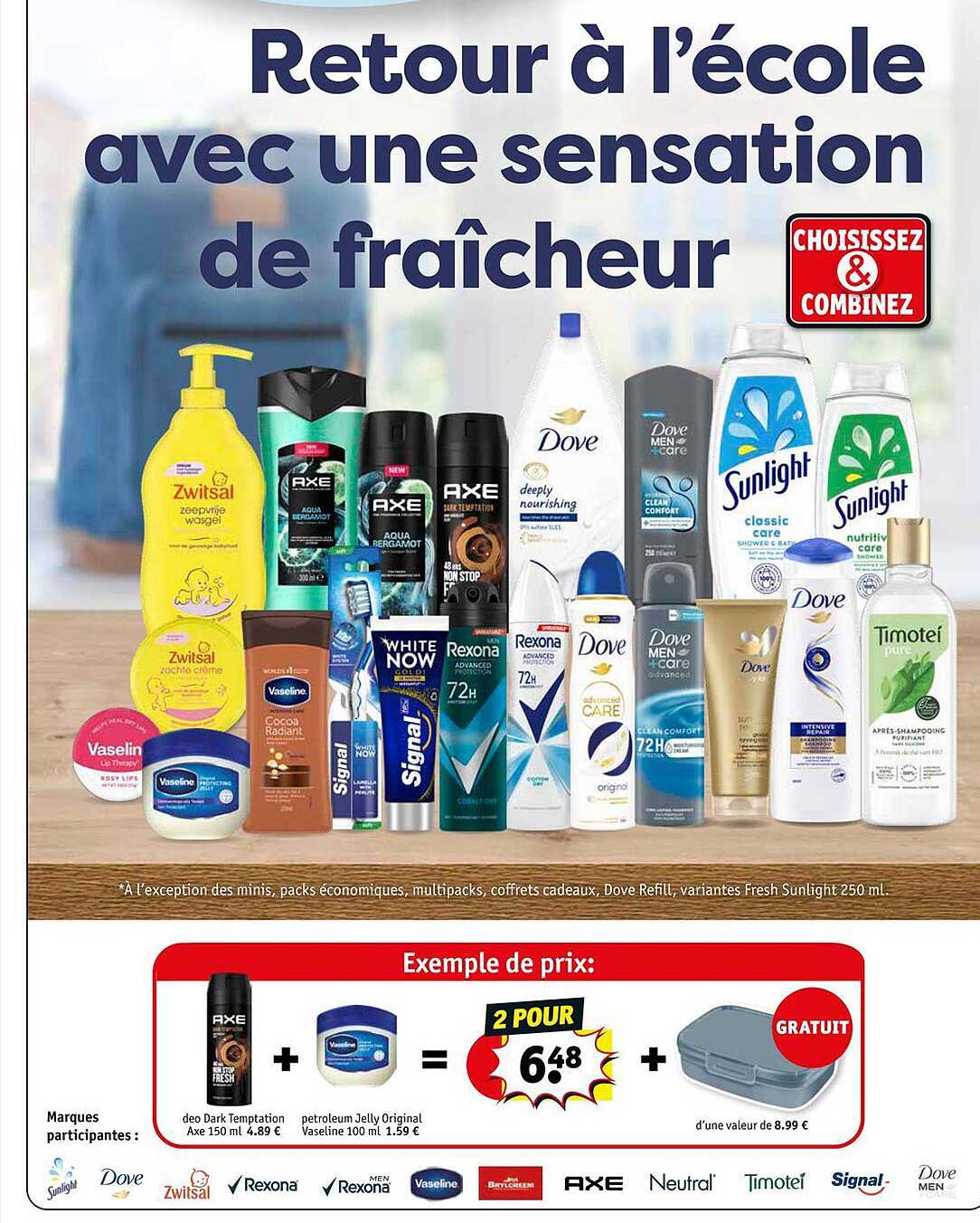 déo dark temptation axe + petroleum jelly original vaseline