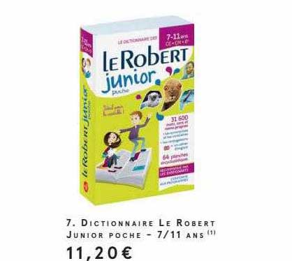 dictionnaire le robert junior poche - 7/11 ans