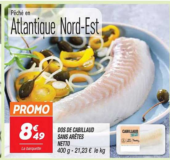 Dos De Cabillaud Sans Arêtes Netto