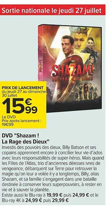 Dvd "shazam ! La Rage Des Dieux"
