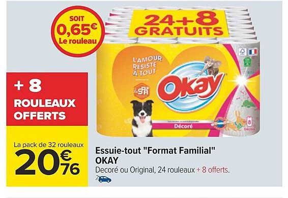 essuie-tout "format familial" okay