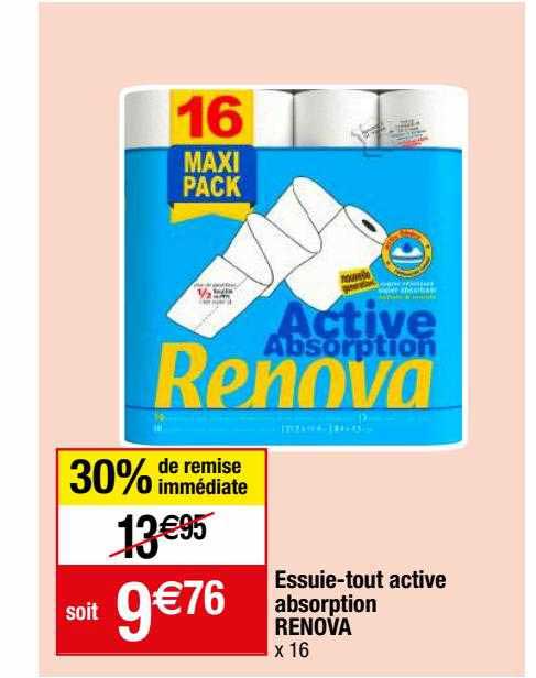 essuie-tout active absorptioin renova