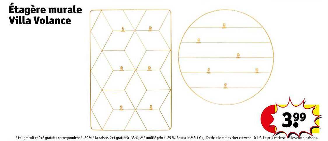 étagère murale villa volance